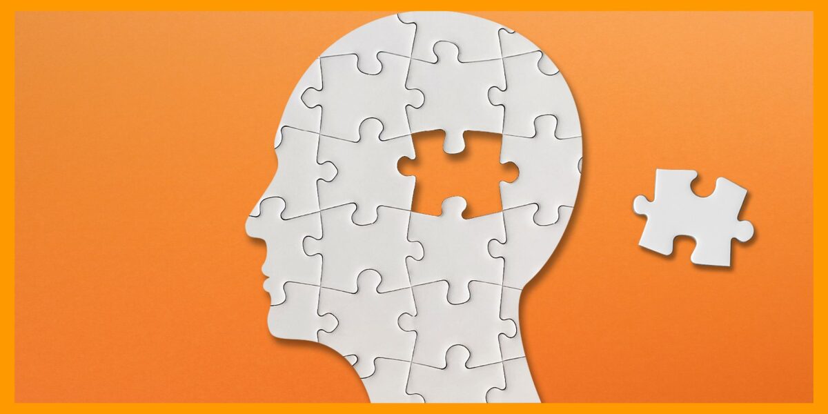 Brain with missing puzzle piece
