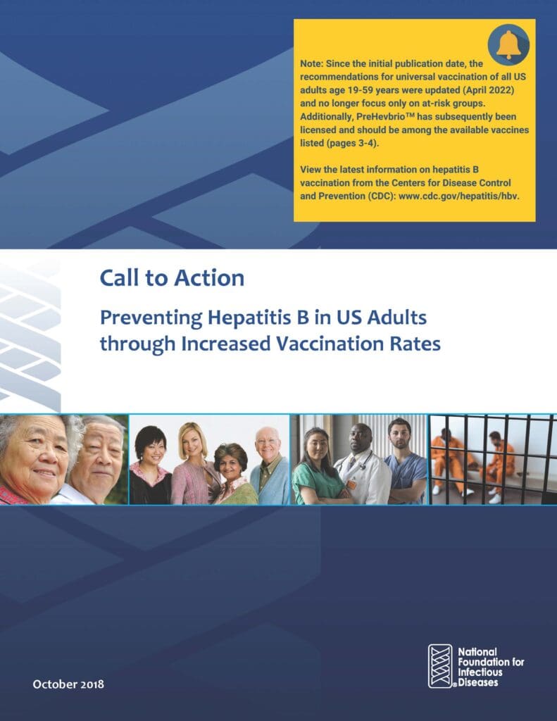 Preventing Hepatitis B in US Adults Call to Action
